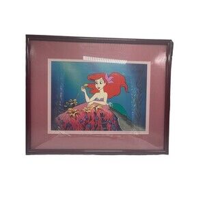 Disney Classic Artwork "Ariel In Love" 02704/10000 Framed Lithograph